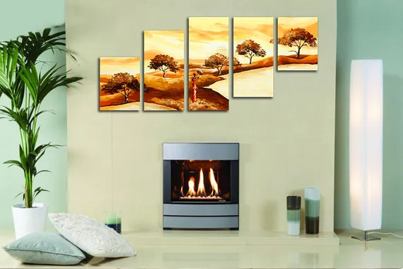 Модульная картина "Золотой путь"