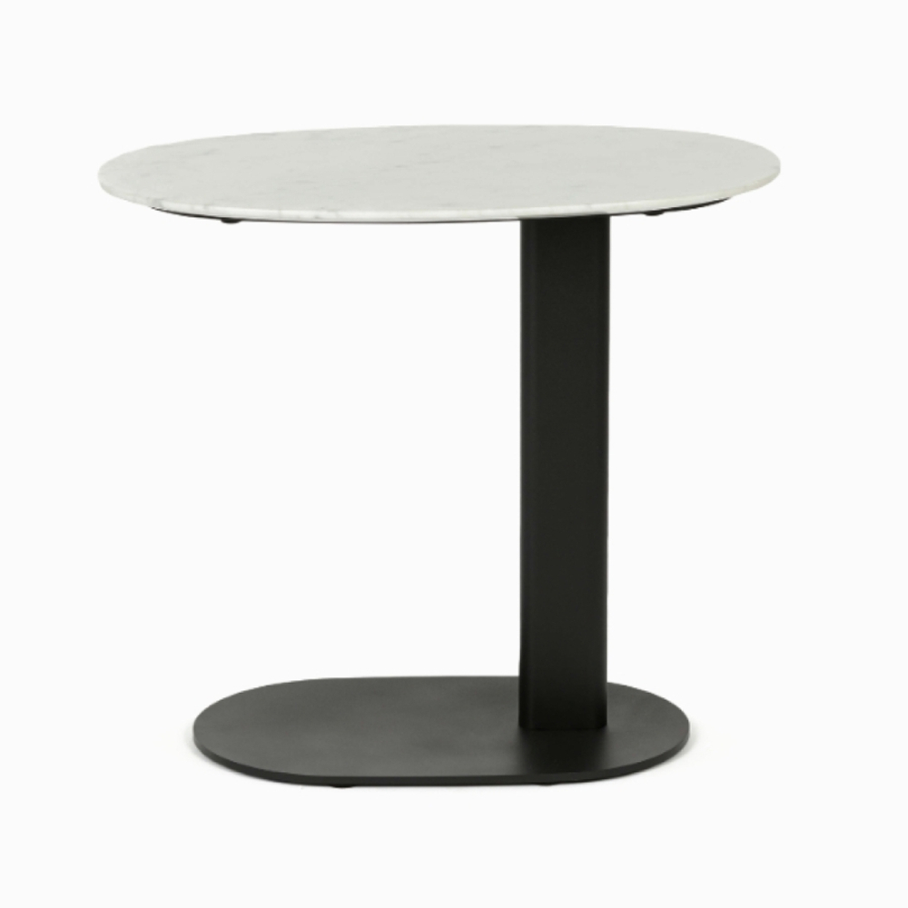 Кофейный столик Jaspire 50х30 белая керамика