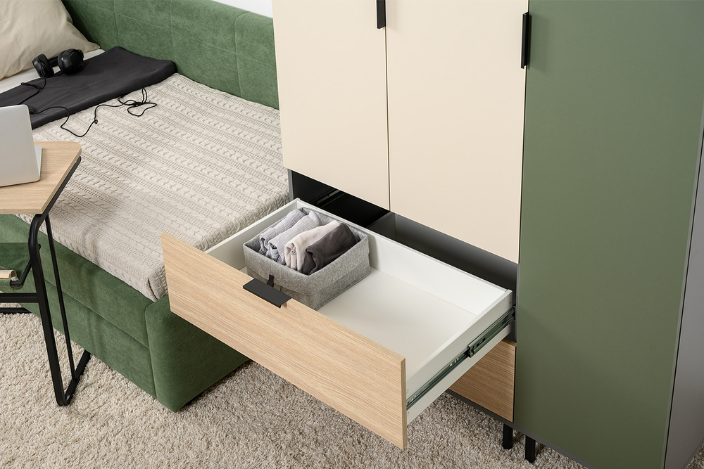 Шкаф Марвэл 16.317.02, Темно-серый, Сатин, Плэйн