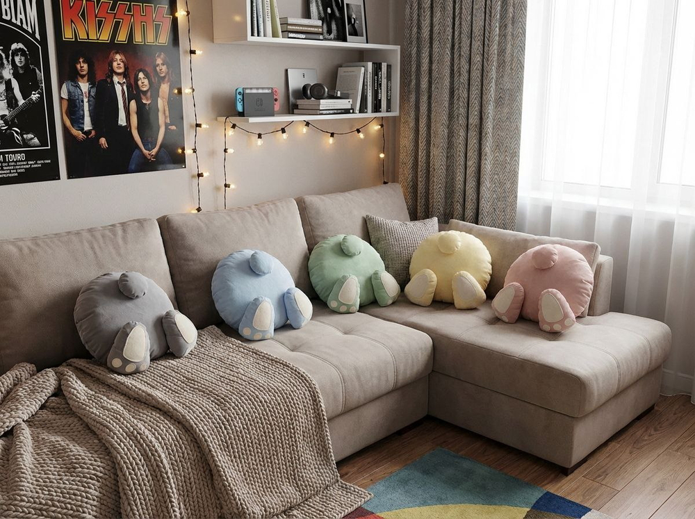 Подушка "Кролик в стране чудес"