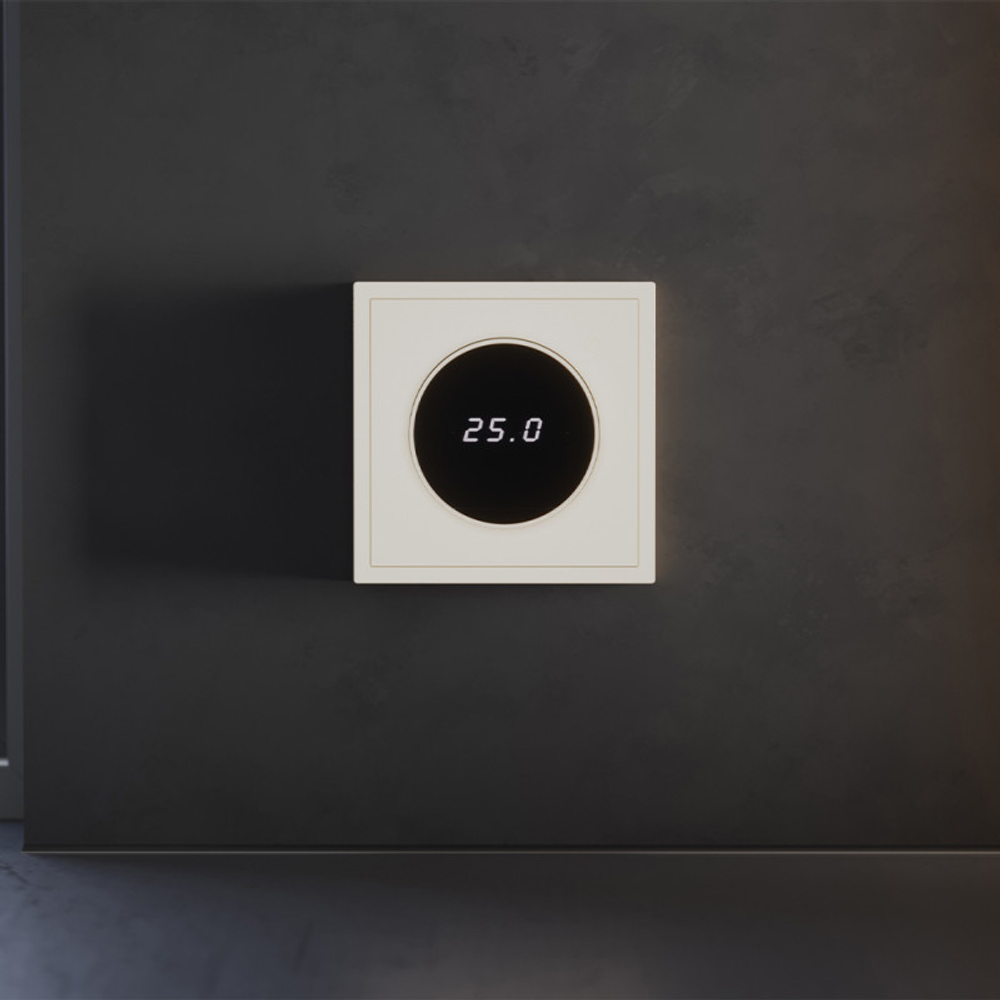 Терморегулятор электронный VOLTUM S70 с индикацией и датчиком, для теплого пола, (хлопок)