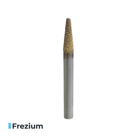 Конусная алмазная шарошка по камню (10,8x10x31x100,5)