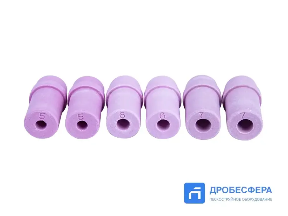 Сопла керамические для камер 350 литров набор 5, 6 и 7мм AE&T арт. T063N350