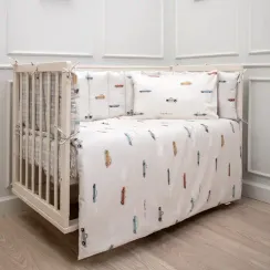 Комплект постельного белья Lollycottons Маленький гонщик 2, 6 предметов