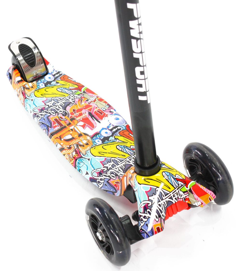 Трехколесный самокат PWSport Print Flash