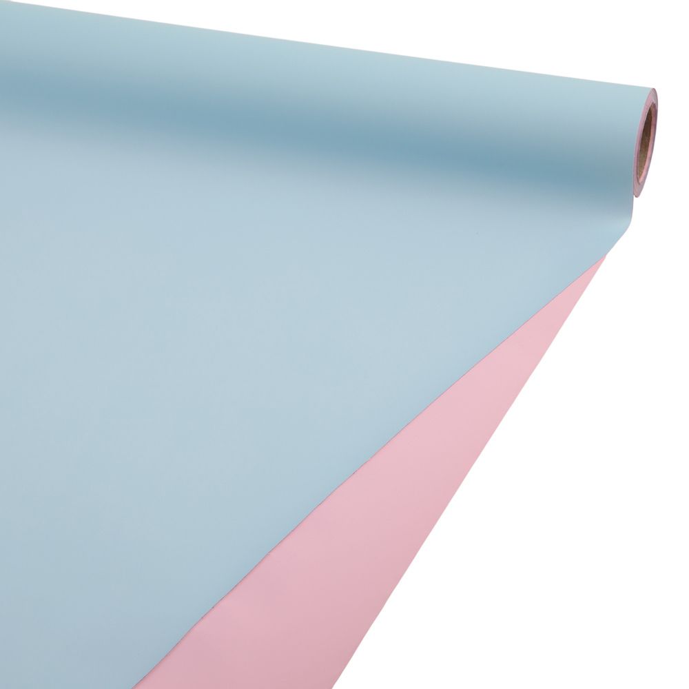 Пленка 2-х сторонняя 58*10м ГОЛУБОЙ/РОЗОВЫЙ
