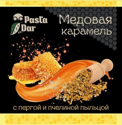 Медовая карамель с пергой и пчелиной пыльцой