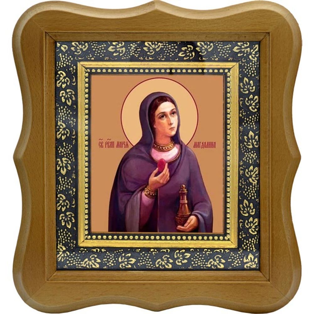 Мария Магдалина равноапостольная, святая мироносица. Икона на холсте.