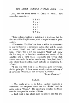 Doublets | Lewis Carroll