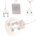 Гирлянда для дома БАХРОМА «Снежный шар» ш2,5 м* в0,6/0,8м 108 лампы LED, d-8 см, 8 реж. IP-20, Белый (возможность соединения)