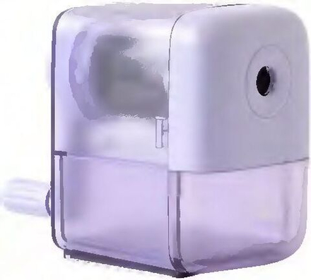 Точилка механическая 1 отв,  пласт.корпус, автоподача, фиолетовая