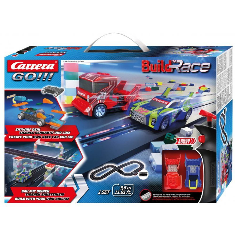 Гоночный трек Carrera GO!!! - Build 'n Race (3,6 м)