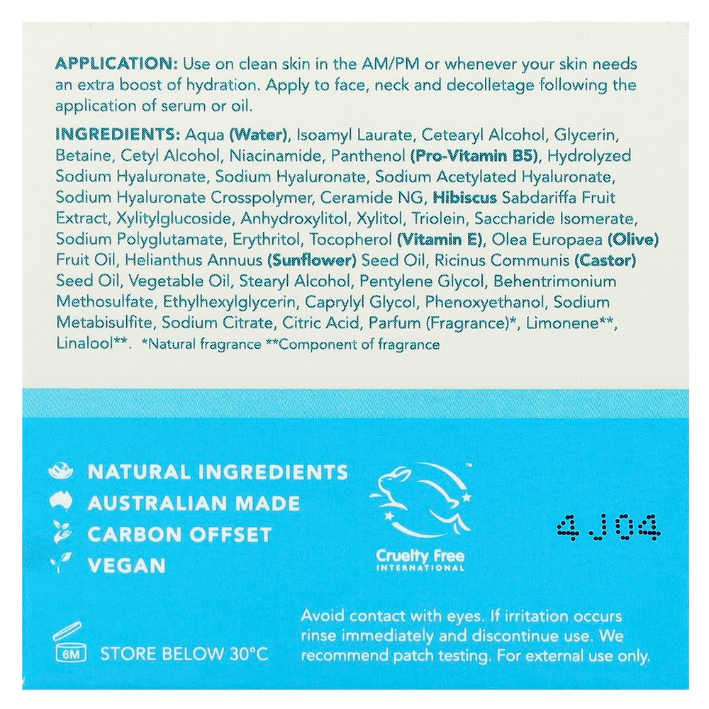 Sukin, AquaBoost 3D, водный гель-крем с гиалуроновой кислотой, 50 мл (1,69 жидк. Унции)