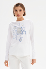 23603 Лонгслив женский (молочный)