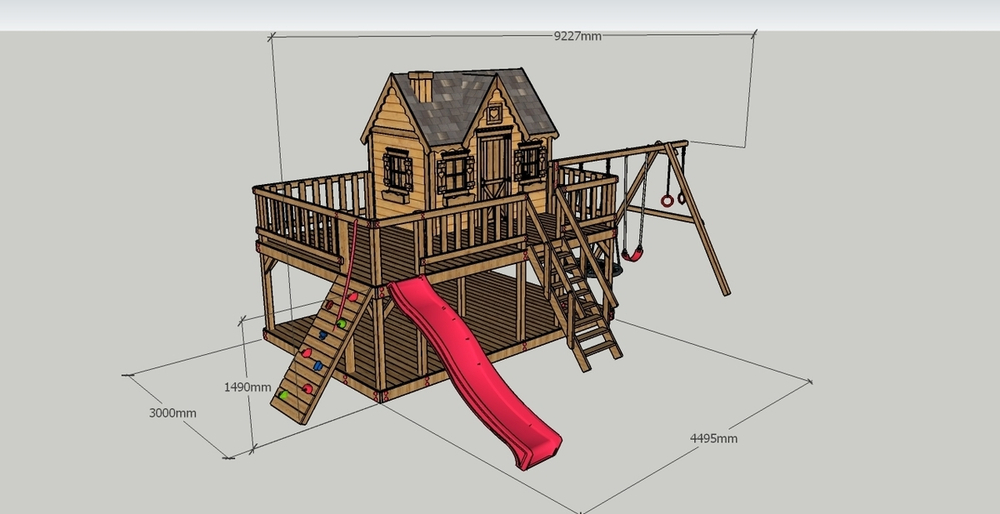 Домик Венди на платформе