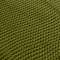 Плед из хлопка жемчужной вязки оливкового цвета Essential, 130х180 см