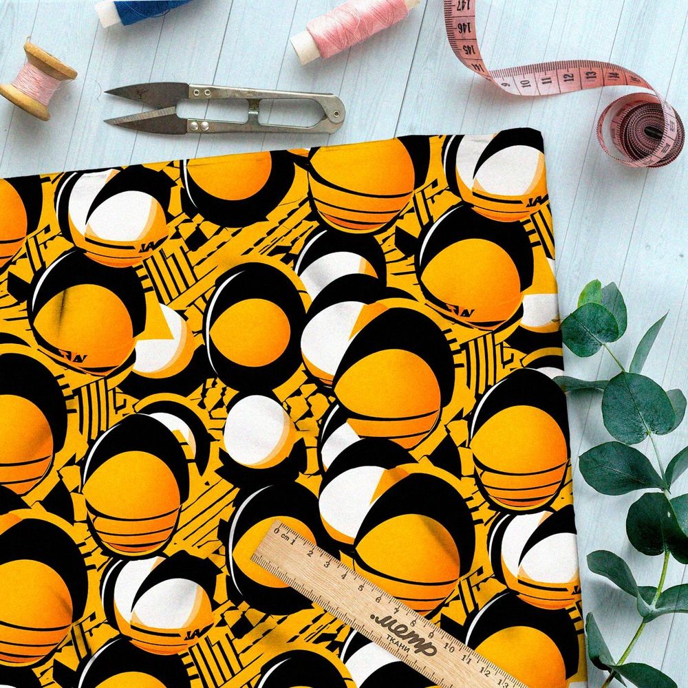 Ткань премиум шелк искусственный Армани лунные заклинания