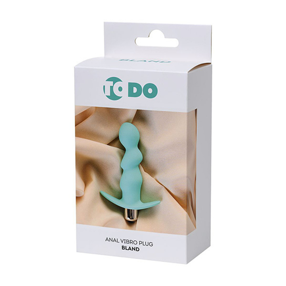Мятная анальная вибровтулка 12см ToyFa ToDo Bland 358003