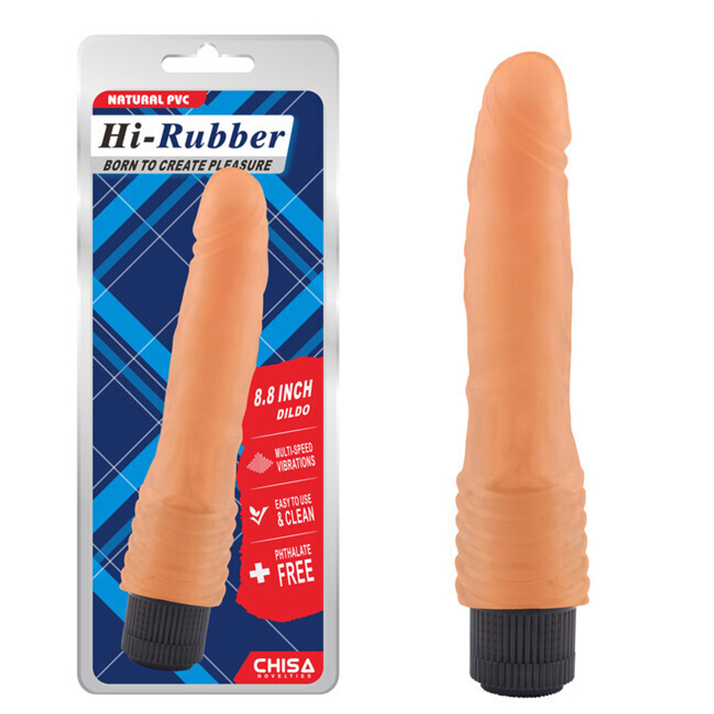 Реалистичный фаллоимитатор с вибрацией 8.8 Inch Dildo (Цвет: телесный)