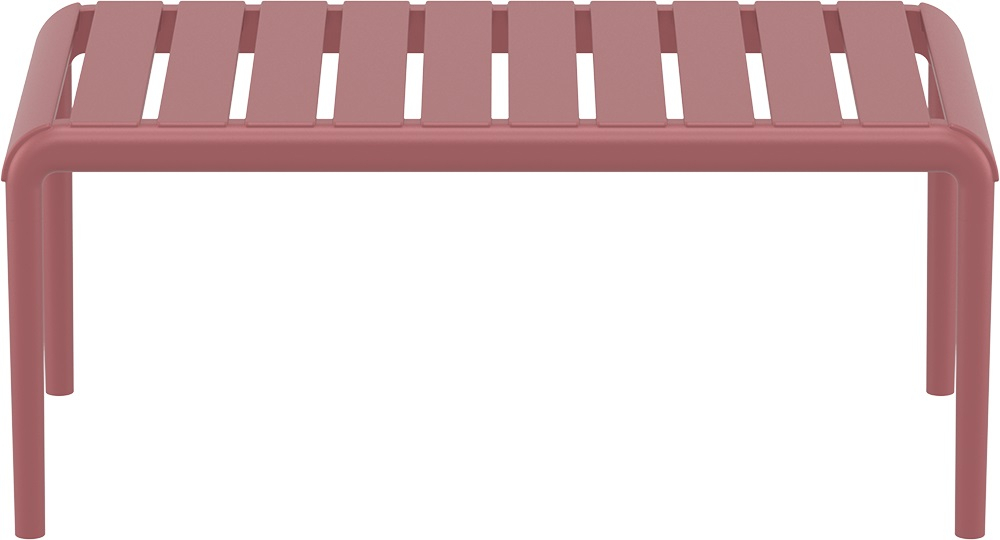 Столик пластиковый журнальный Siesta Contract Paris Lounge Table, марсала