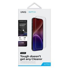 Защитное стекло Uniq OPTIX (+installer) для iPhone 15 Pro Clear (IP6.1P(2023)-CLEAR)
