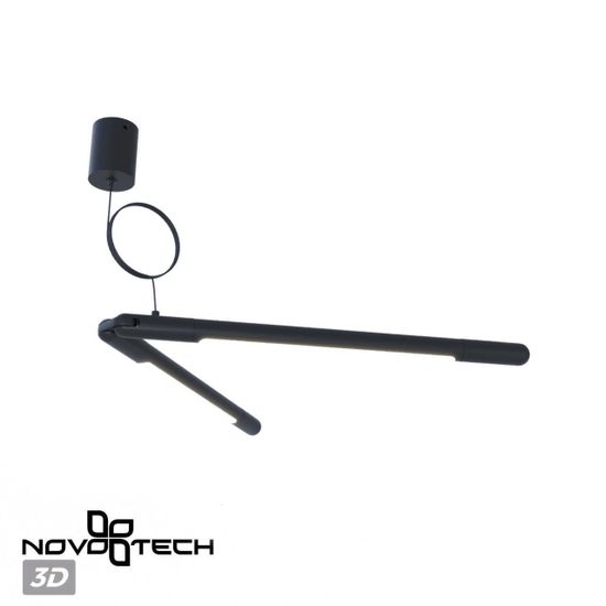 359387 KONST NT24 041 черный База накладная для ввода питания с гибким угловым соединителем «L» и проводом-подвесом (длина провода – 2м) IP20 48V GLAT