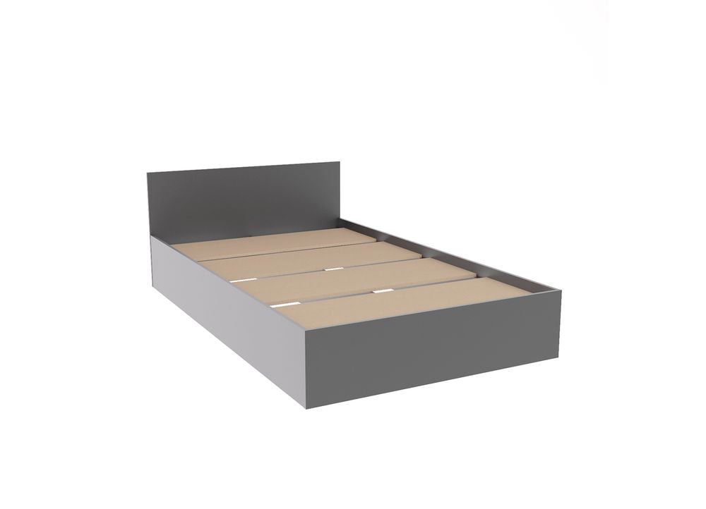 МС Мори Кровать КРМ 1200.1/1 (МП/2) Графит