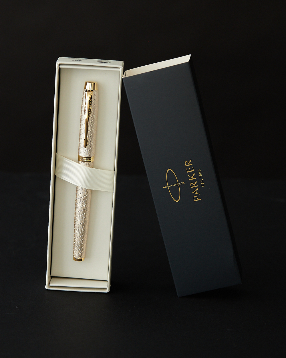 Ручка роллер Parker IM Premium Warm Silver (grey) GT