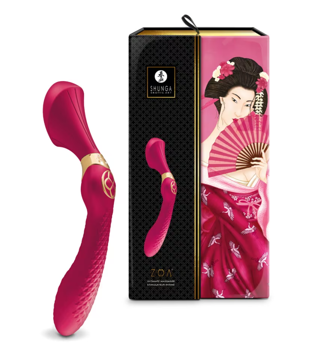 Вибромассажер Shunga ZOA, красный