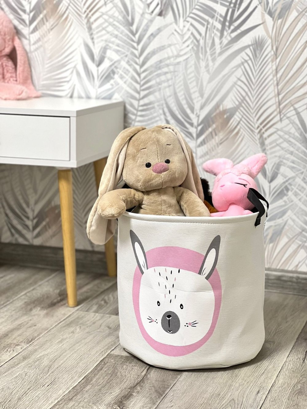 Корзина для белья текстильная (Зайчик)