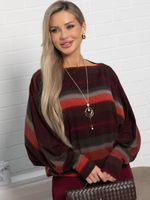 Блуза Муза (бордово-оранжевый) Б15184-5М LT Collection