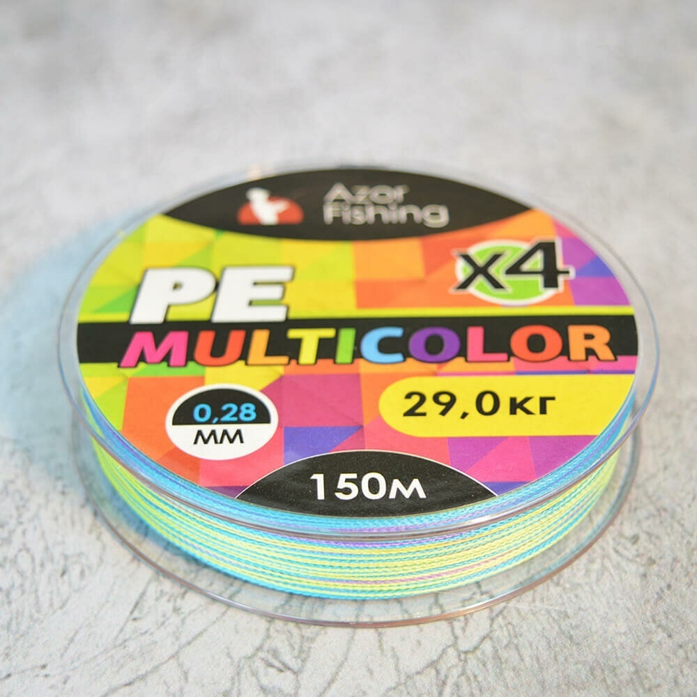 Леска плетеная 0,28мм Премиум 4 нити 150м 29кг