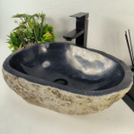 Раковина из речного камня RS-64927 47*33*16 0856