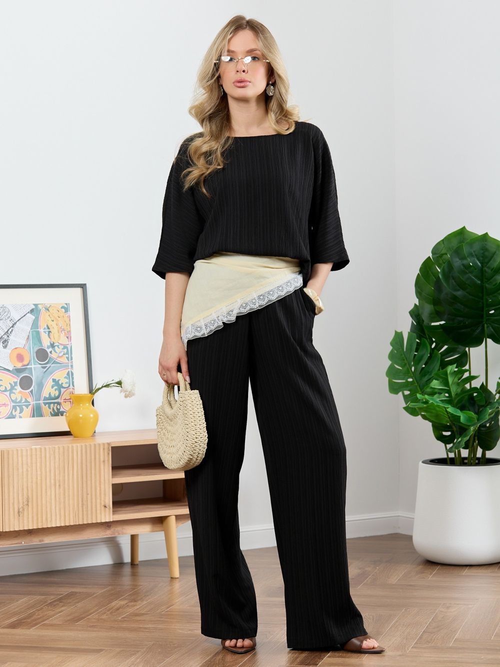 Блузка Сиеста-6 Виотекс ЧЁРНЫЙ