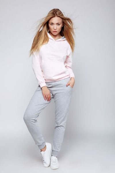 Спортивный комплект Luna (Размер: L) (Цвет: розовый с серым)