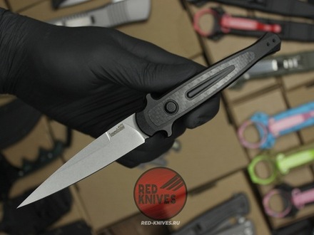 Нож Kershaw Launch 8 BLACK 7150 - черная рукоять, клинок стоунвош