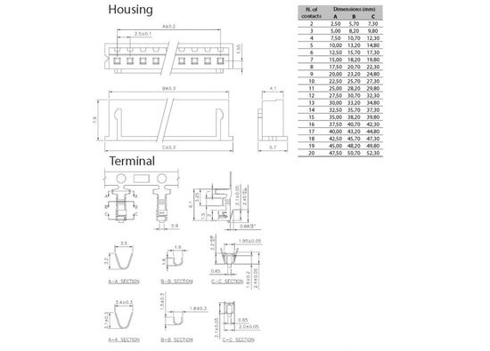 Разъём HK-10 2,5мм / CHU-10 / XH 10F / XHP-10 / DS1069-10 F / H-10 / L-KLS1-2.50-10-H
