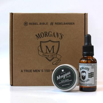 Подарочный набор Morgan's, матовая паста 30 мл + масло для бороды бразильский апельсин 30 мл