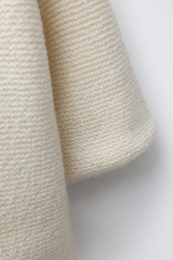 ZARA ПАЛЬТО С КАПЮШОНОМ И ЗАСТЕЖКАМИ-ТОГГЛ, ЭКРЮ