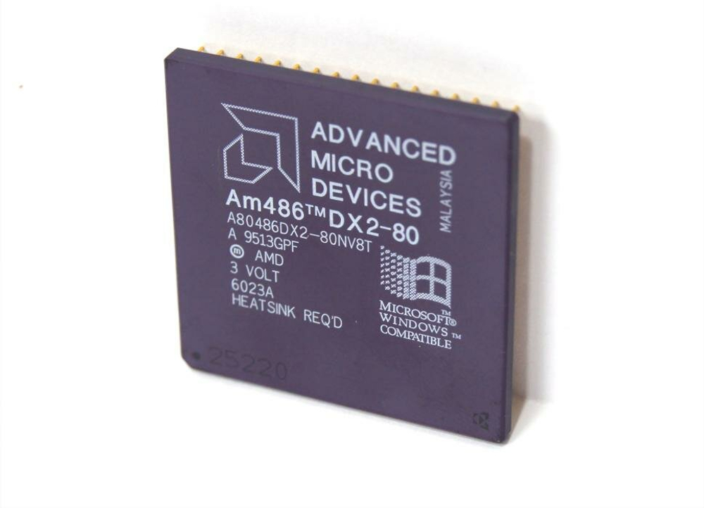 Процессор AMD Am486DX2-80, для настольных ретро ПК
