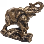 Статуэтка из гипса «Слон» 16*19см античное золото