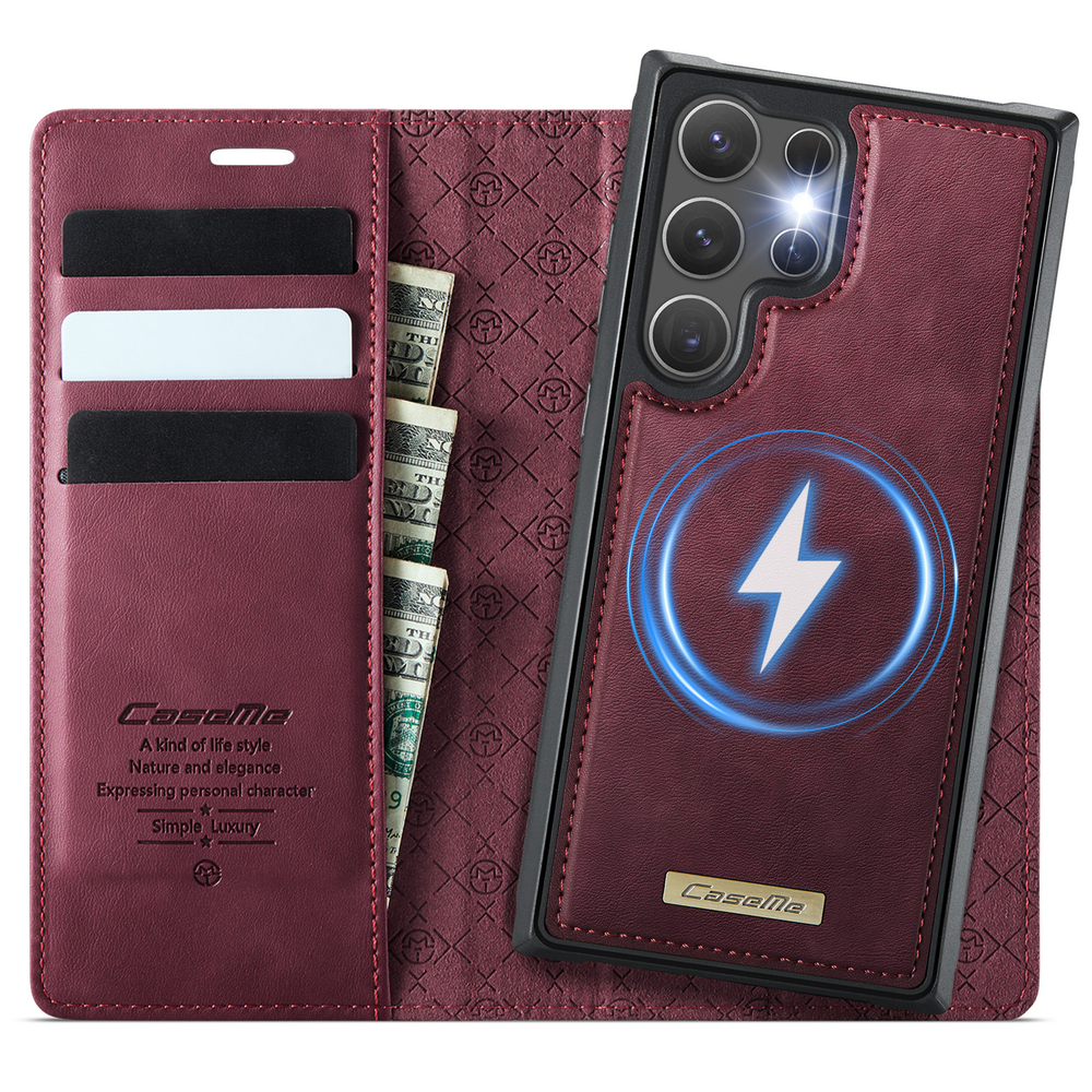 Чехол-кошелек CaseMe 2 in 1 MagSafe Samsung Galaxy S23 Ultra