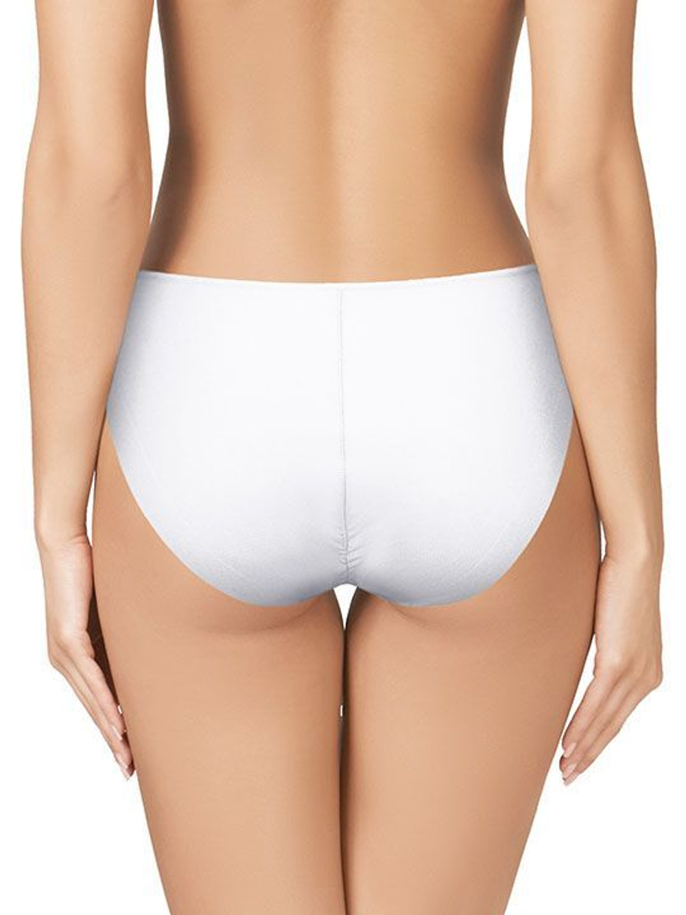 Трусики-слип с высокой линией талии Lace Cotton Band (Размер: XL) (Цвет: белый)