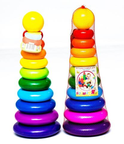 Пирамидка 10 колец, 1 круг (Крошка Я)