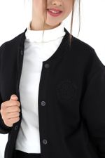 Джемпер для девочки Бомбер-1 Виотекс ЧЁРНЫЙ