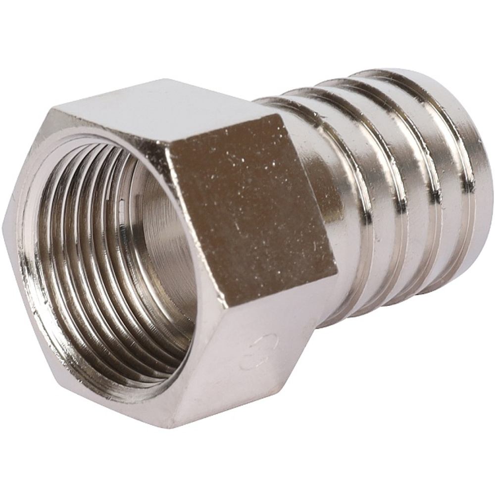 Штуцер с внутренней резьбой STOUT SFT 0066 - 3/4" x 25 мм (латунь никелированная)