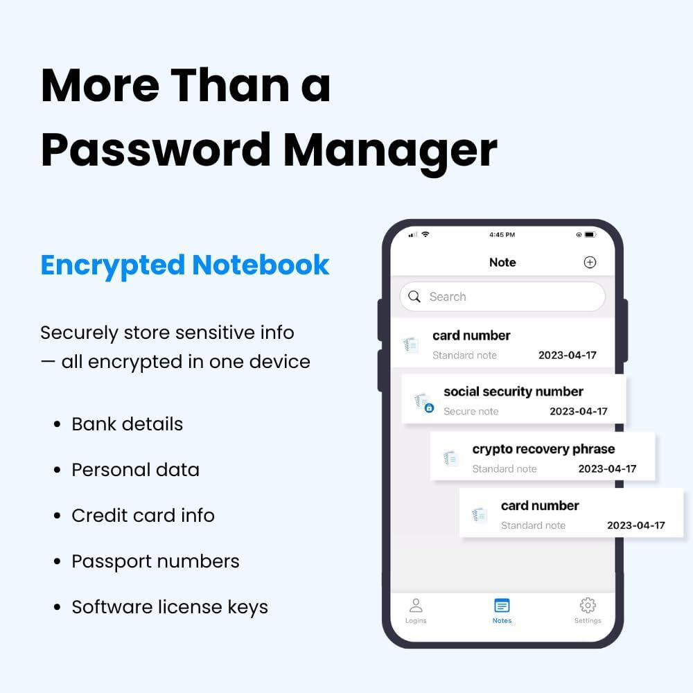 Offline Password Keeper — Автономный менеджер паролей с Bluetooth Военное шифрование, авто-заполнение и хранение 1000 учетных записей