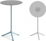 Стол ламинированный барный складной Scab Design Tripe Folding, голубой, светло-серый