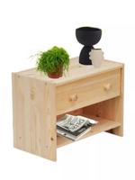 Тумба прикроватная Раст из сосны с ящиком и полкой, 52х30х40 см