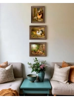 Картина интерьерная на холсте в раме 25*31 см